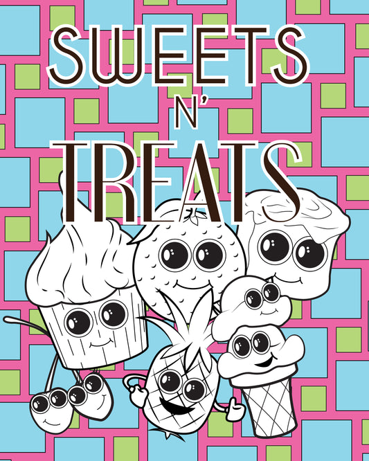 Sweets N' Treats Coloring Book