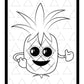 A cheerful illustration of a pineapple character with big, shiny eyes, a wide smile, and playful arms giving a thumbs-up gesture. The pineapple's leafy top stands tall and lively, while its body features a crisscross pattern typical of pineapples. The background consists of a repeating pattern of outlined triangles, adding a geometric touch to the scene. The overall vibe is fun and upbeat.