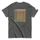 Heather grey t-shirt featuring 'LEGEND' in a pixelated font that has a 3D design, against a white background.